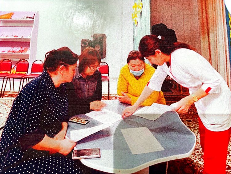 Дөңгелек үстел: "Деніміз сау болсын десеңіз!". Медбике: Мылтықбаева Н.